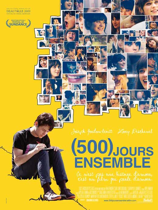 500 Days Of Summer Movie Poster. 500 Days of Summer - 27 x 40 Movie Poster - French Style A