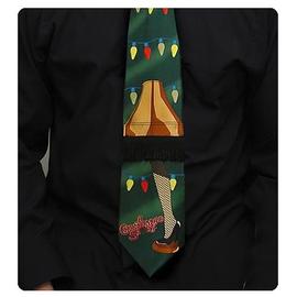 A Christmas Story - Green String Lights Neck Tie
