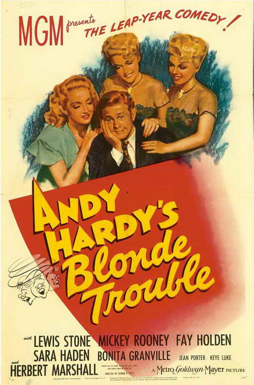 Andy Hardy's Blonde Trouble movie