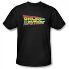 Back to the Future - Logo Black T-Shirt