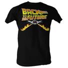 Back to the Future - Car Speeding Black T-Shirt
