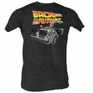 Back to the Future - Car Open Charcoal T-Shirt