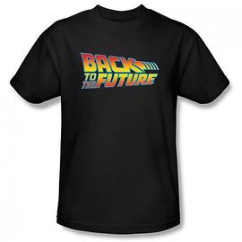 Back to the Future - Logo Black T-Shirt