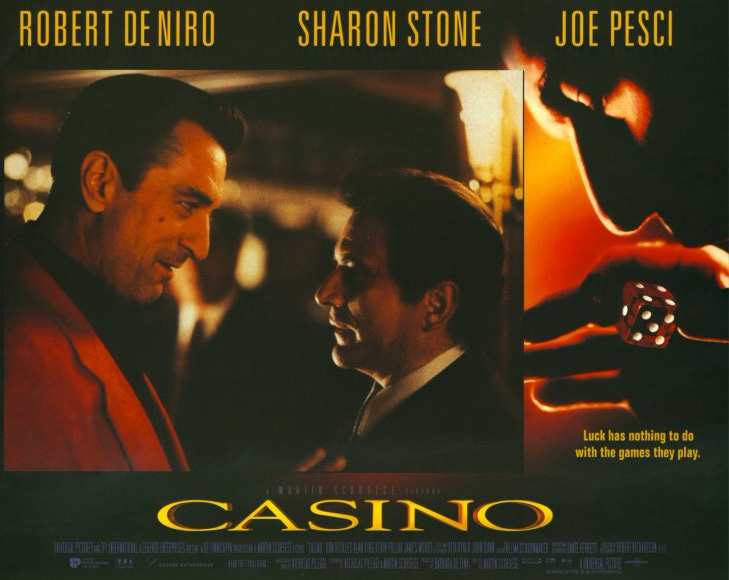 casino 1995 vinage movie poster