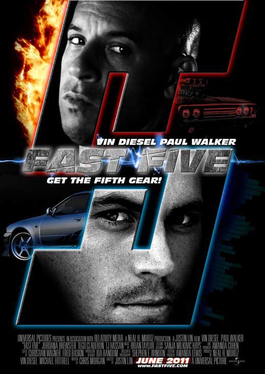fast five poster. Fast Five - 11 x 17 Movie