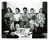 Four Girls in Town - 8 x 10 B&W Photo #1