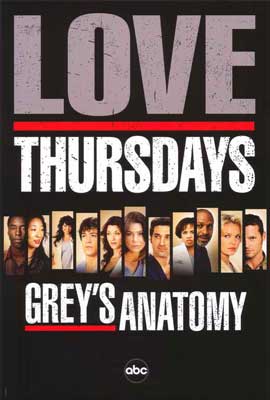 Grey's Anatomy - 11 x 17 TV Poster - Style C