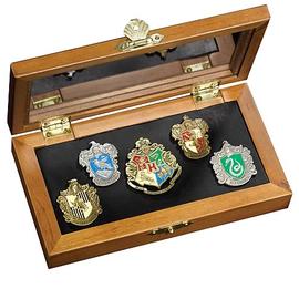Harry Potter and the Sorcerer's Stone - Hogwarts House Crest Pin Set
