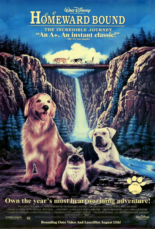 Homeward Bound: The Incredible Journey Movie Posters From Movie Poster Shop