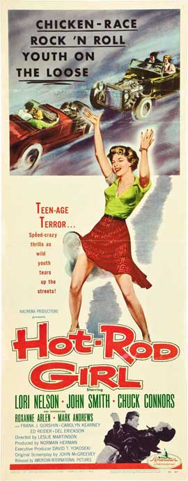 Hot Rod Girl 14 x 36 Movie Poster Insert Style B