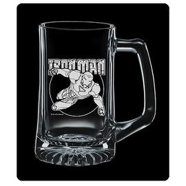 Iron Man - Premium Etched Glass Stein