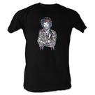 Jimi Hendrix - Color Spackle Black T-Shirt