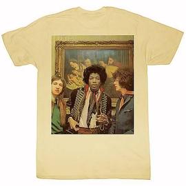 Jimi Hendrix - At A Hotel Tan T-Shirt