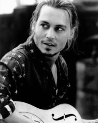 Johnny Depp - 8 x 10 B&W Photo #1