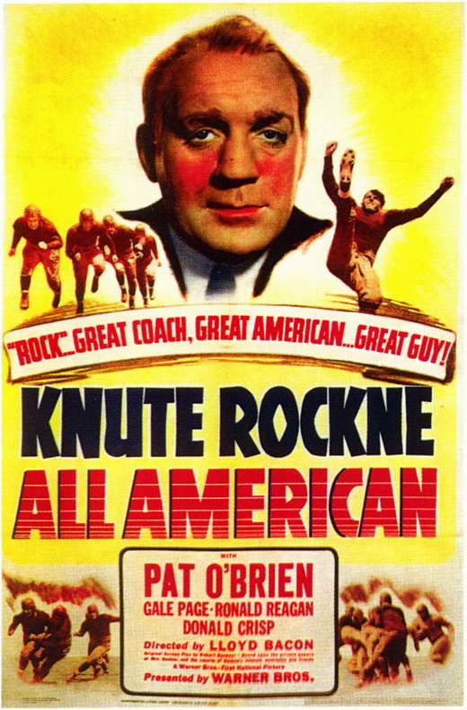 Knute Rockne All American movie