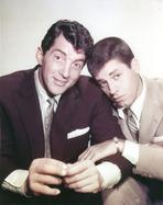 Martin and Lewis (TV) - Dean Martin and Jerry Lewis Scene with a Man wearing Black Suit when the Other One in Brown Suit