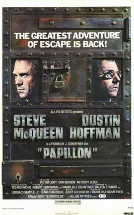 Papillon Movie Posters 1974