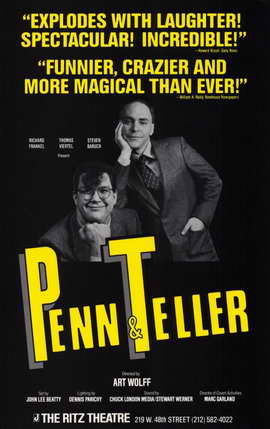 Penn & Teller (Broadway) - 11 x 17 Poster - Style A