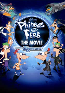 Phineas and Ferb: Across the Second Dimension - 27 x 40 Movie Poster
