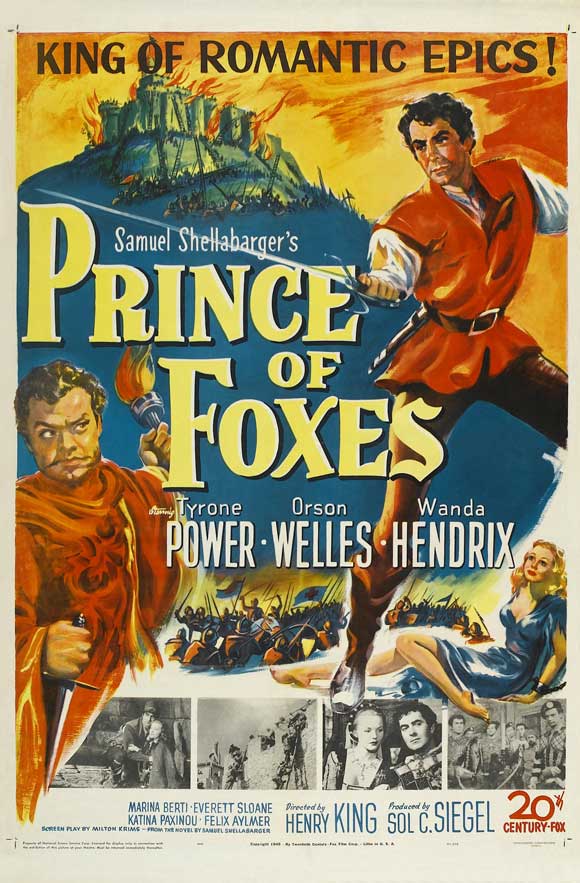 Prince of Foxes movie