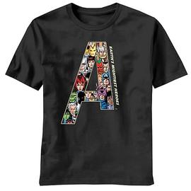 The Avengers - Team A Black T-Shirt
