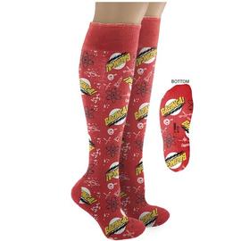 The Big Bang Theory (TV) - Bazinga! Knee High Red Socks