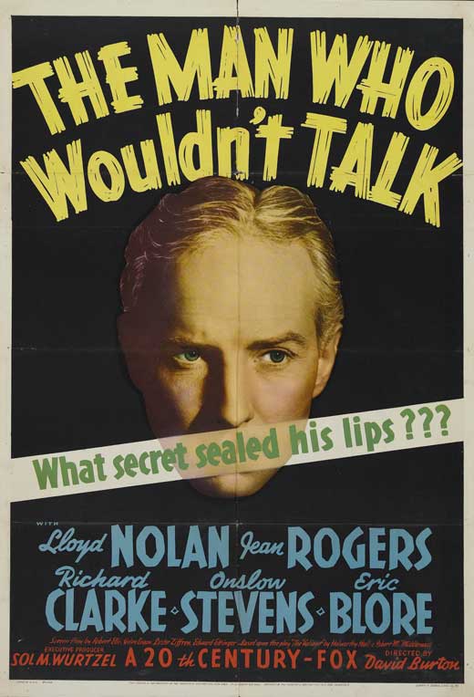 The Man Who Wouldn t Talk movie