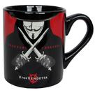 V for Vendetta - Freedom Forever Black Mug
